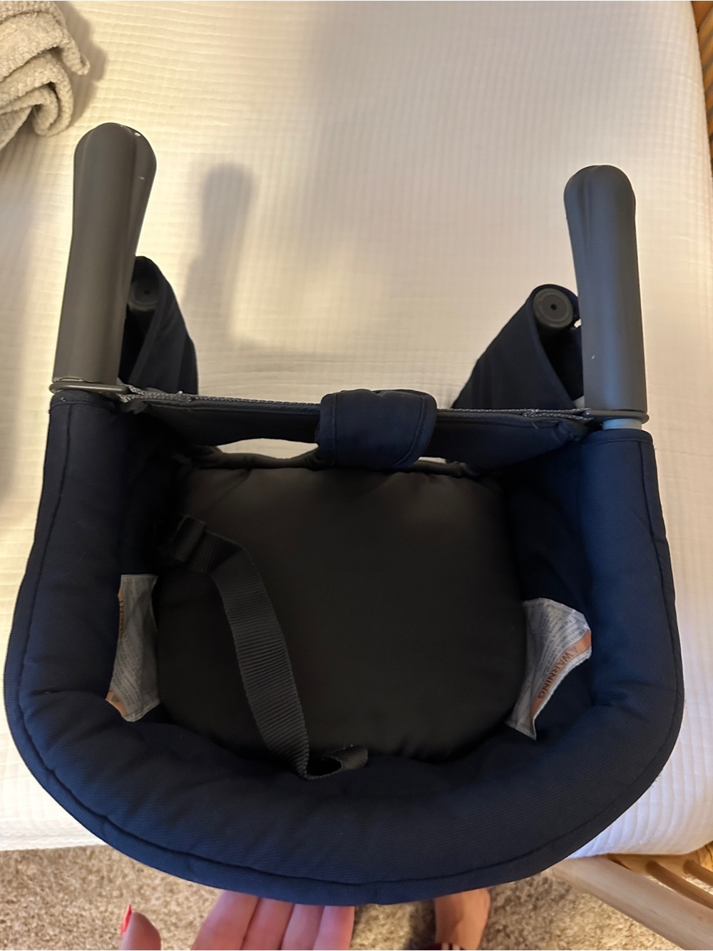 Inglesina high chair - clip on table Navy